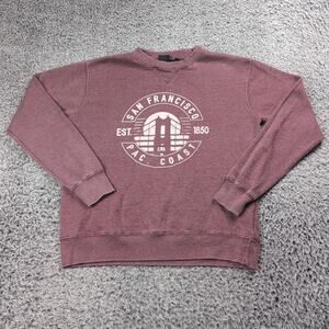San Francisco Sweatshirt Adult Medium Red Pullover Destination Casual Fleece